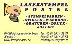 Laserstempel Postel